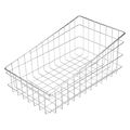 Marlin Steel Wire Products Silver Rectangular Storage Basket, Steel 138-12