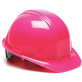 Condor Front Brim Hard Hat, Type 1, Class E, Ratchet (4-Point), Hi-Vis Pink 52LD05