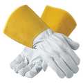 Ansell TIG Welding Gloves, Goatskin/Cowhide Palm, 10, PR 43-217