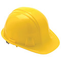 Condor Front Brim Hard Hat, Type 1, Class E, Ratchet (4-Point), Yellow 52LC96