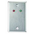 Alarm Controls Wall Plate, Single Gang, Stainless Steel RP-09L