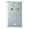 Alarm Controls Wall Plate, Single Gang, Stainless Steel RP-09