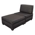 Duobed 36" x 72"Chaise Sleeper with Storage, Flint Grey MFCL-GR