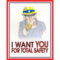 Mancomm Safety Poster, 16" H, 12" W 31P-014-E2