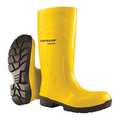 Dunlop Size 10 Unisex Steel Rubber Boot, Yellow 6123155
