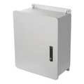 Wiegmann Fiberglass Enclosure, 19.88 in H, 20 in W, 11.33 in D, NEMA 4X; 6P; 12; 13, Hinged HW-J2020103PTWW