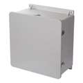 Wiegmann Fiberglass Enclosure, 19.88 in H, 20 in W, 11.33 in D, NEMA 4X; 6P; 12; 13, Hinged HW-J202010CHQR