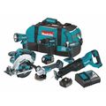 Makita 18V LXT® 6-Pc. Combo Kit (3.0Ah) XT610