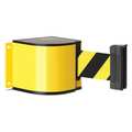 Lavi Industries Retractable Belt Barrier, Powder Coated 50-3015YL/24/SF