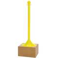 Zoro Select Stanchion, Post Dia. 2", Yellow 93502