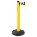 Lavi Industries Barrier Post, 38-1/4" H, Yellow 80-5000R/YL/SF