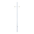 Acclaim Lighting Direct Burial Post, White, Cross Arm, 7 ft. 96WH