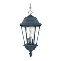 Acclaim Lighting Hanging Light, Matte Black, 3-Light, Height: 26" 5526BK