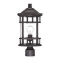 Acclaim Lighting Post Mount Light, Black Coral, 1-Light 31947BC