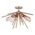 Vaxcel Estelle 24in Semi-Flush Mount Brass C0162