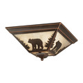 Vaxcel Bozeman 14in Flush Mount Bronze CC55714BBZ