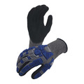 Azusa Safety Bluwolf 13 ga. Cut Resistant Gloves, Sandy Foam Nitrile Palm Coating, TPR Knuckle/Finger Guards, M BW5010