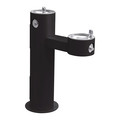 Elkay Pedestal, Yes ADA, 2 Level Drinking Fountain LK4420FRKBLK