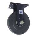 Rwm Plte Caster, Rgd, Nylon, 8", 6000 lb. 75-NYB-0830-R