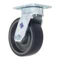 Rwm Kingpinless Swivel Caster, 6", 1230 lb. 65-UIB-0620-S-Q-42ST-G