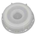 Zoro Select Plastic Pail Lid, Round, White, 2-3/4", PK10 GSC76R-TE-10