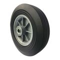 Zoro Select Solid Wheel, Ribbed, 3/4" Fits Axle Dia. 53CM91