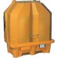 Ultratech Covered Hard Top Spill Pallet, 66 gal Spill Capacity, 2 Drum, Polyethylene 1083