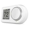 Lux Low Voltage Thermostat, 7 Programs, 2 H 2 C, Wall Mount, Hardwired/Battery/USB/Power Bridge, 24VAC GEO-WH