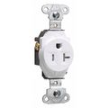 Legrand Receptacle, 15 A Amps, 125V AC, Flush Mount, Single Outlet, 5-15R, White TR5251W
