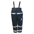 Polar Plus Men's Insulated Reflective Bib Overalls, Fits Waist Sz 38", Navy 92001R-L