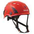 Kask Safety Helmet, SuperPlasma HD, ABS Shell, Vented, 6pt Ratchet, Type 1, Class C, Red, One Size WHE00036-204