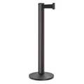 Lavi Industries Barrier Post, Steel, Black Wrinkle 50-3100A/WB/BK