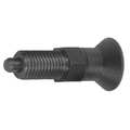 Kipp Indexing Plunger D1= 5/8-11, D=8, Style A, Non-Lockout wo Locknut, Steel Hardened, Knob Plastic K0338.1308A6