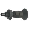 Kipp Indexing Plunger, Size: 3, D1= M16X1.5, D=8, Style B, Non-Lockout W. Locknut, Pin Hardened K0630.22308