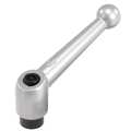 Kipp Adjustable Handle, Size: 4 1/2-13 Zinc, Silver Metallic, Comp: Steel K0116.4A53