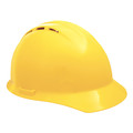 Erb Safety Front Brim Hard Hat, Type 1, Class C, Pinlock (4-Point), Yellow 19252
