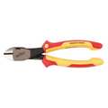 Wiha 8 in High Leverage Diagonal Cutting Plier Standard Cut Oval Nose Insulated 32939
