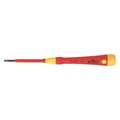 Wiha Insulated Slotted Screwdriver 9/64 in Round 32004