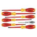 Wiha Insulated Screwdriver Set, 7 pcs 32087