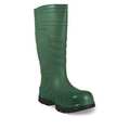 Heartland Footwear Polyurethane Boots, Size 4, Black, Green, PR 80171-04