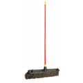 Quickie 24 in Sweep Face Broom, Stiff, Natural, Red 536