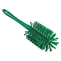 Vikan 3 1/2 in W Bottle Brush, Stiff, 10 1/4 in L Handle, 6 1/2 in L Brush, Green, Plastic 5381902