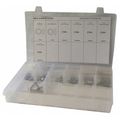 Zoro Select Screw Assortment Tapping Screw and Washer Assortment, Steel, Plain Finish, 76 PCS CPS1NB11GR