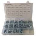 Zoro Select Machine Screw Assortment, Steel, Zinc Plated Finish CPS1ZA39GR