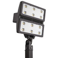 Lithonia Lighting LED Floodlight, 598W, 5000K Color, 10" L HLF2 LED P3 50K WFL MVOLT IS DDBXD