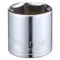 Westward 3/8 in Drive, 24mm Hex Metric Socket, 6 Points 53YR96