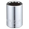 Westward 1/2 in Drive, 19mm Triple Square Metric Socket, 12 Points 53YU70