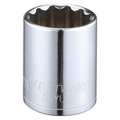 Westward 1/2 in Drive, 25mm Triple Square Metric Socket, 12 Points 53YU76