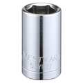 Westward 1/2 in Drive, 15mm Hex Metric Socket, 6 Points 53YU27