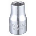 Westward 1/2 in Drive, 7/16" Triple Square SAE Socket, 12 Points 53YU45